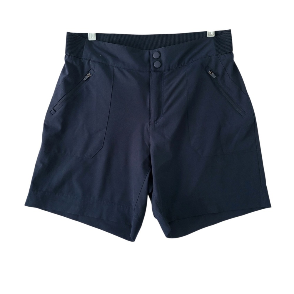 Kyodan Performance Shorts Womens Medium Blue Zip Pockets Athleisure Golf Outdoor